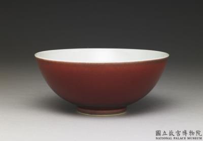 图片[2]-Bowl with copper red glaze, Qing dynasty, Yongzheng reign (1723-1735)-China Archive